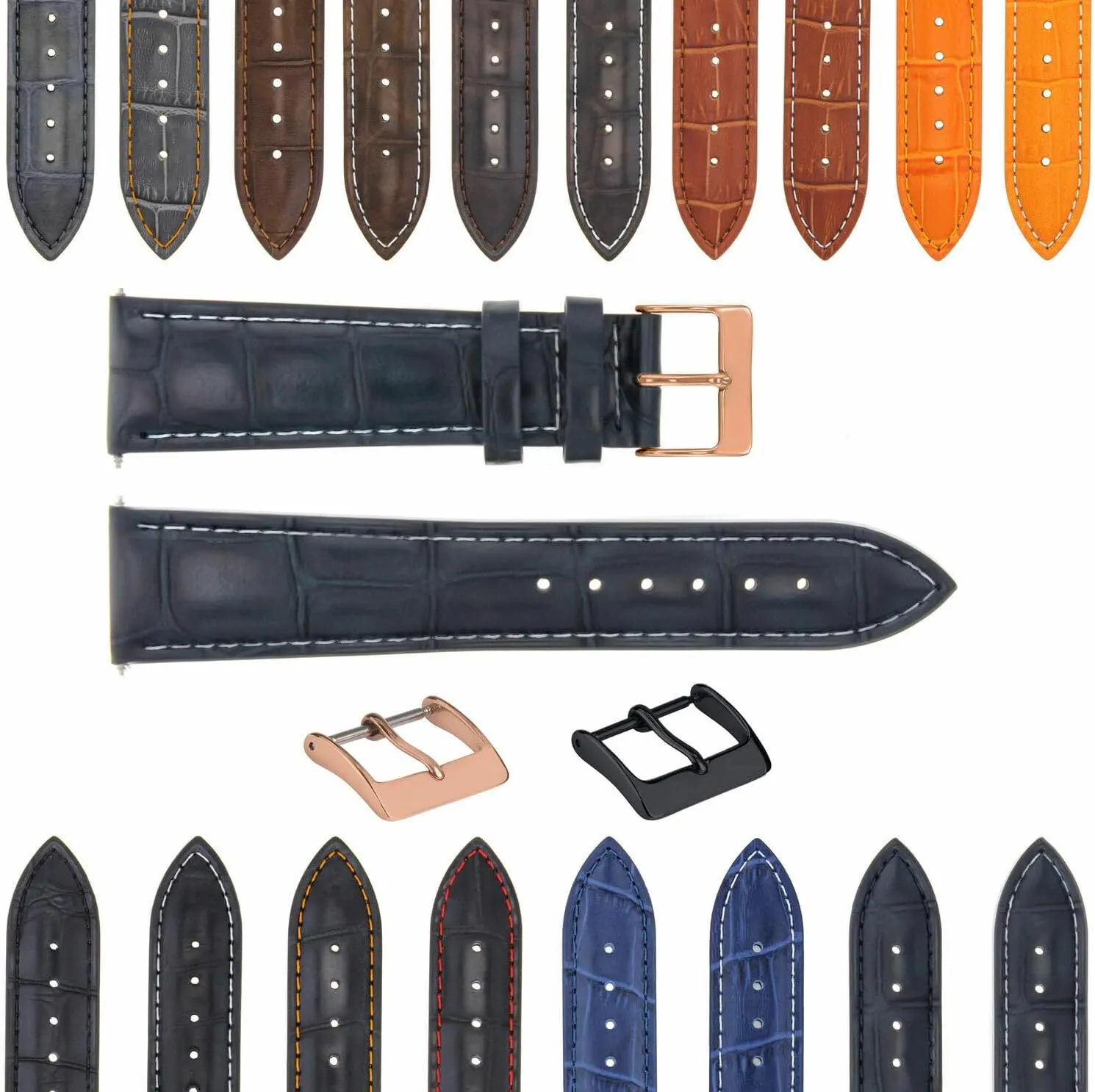 - 24mm Rubber Diver Watch Band Strap Compatible With Panerai GMT sap ionize exploration Marina Luminor Radiomir Ewatchparts 22mm 