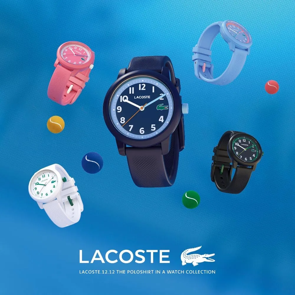 - 33MM Lacoste L.12.12 Kids' 3H Quartz Watch - Children??s Timepiece - Water Resistant up-to 5ATM/50 uppermost Meters 