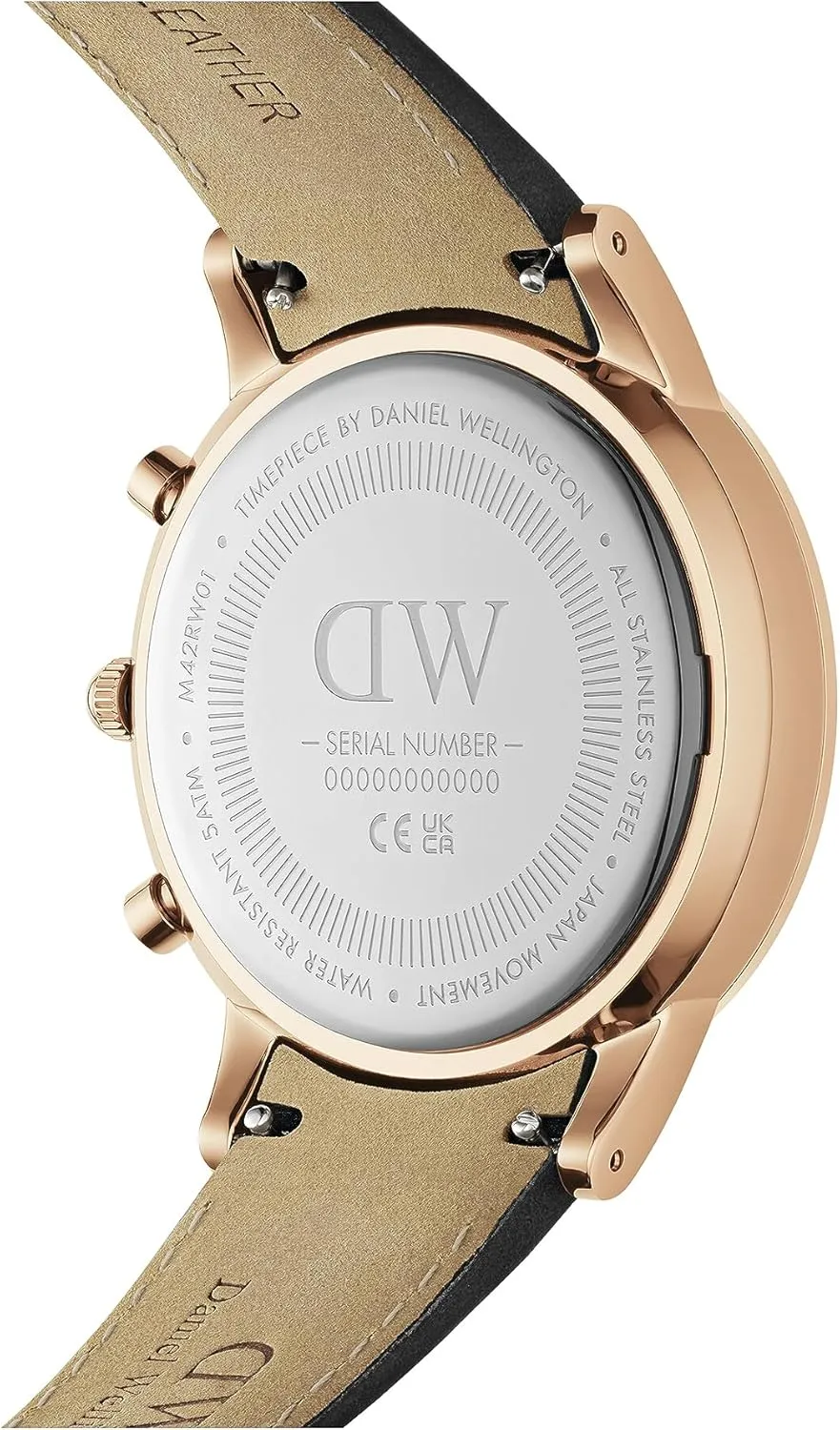 - 42mm Case, Japanese Quartz Movement, Stainless Steel or Leather Strap, Water Resistant, stark reflection Analog Watch for Men Daniel Wellington Iconic Chronograph Men??s Watch 