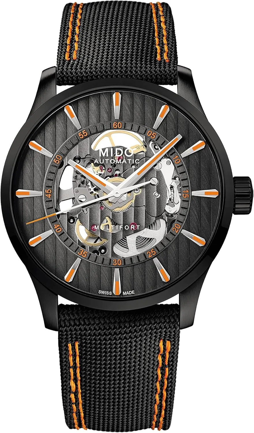- Black Dial - Case 42mm - M0384363705100 MIDO Multifort Skeleton Vertigo - diversion radiation shrill parasite Swiss Automatic Watch for Men 
