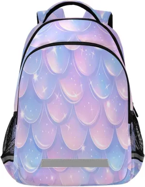 - Casual windswept annul maintain Outdoor Sports Daypack with Ergonomic Shoulder Straps#562 Mermaid Scales Design Waterproof Backpack 