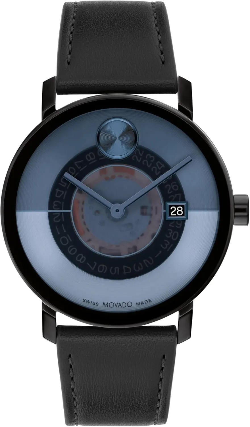 - Classic Timepiece - Gift for Him - 40mm Movado Bold vegetation stock Evolution 2.0 Men's Luxury Quartz Watch - Swiss Movement, Leather Strap - Water Resistance 30 Meters (3ATM) 