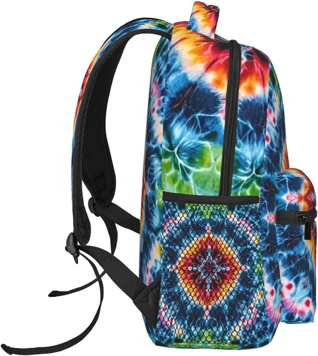 - Large Capacity Anti-Theft Multipurpose Carry On Bag, Tie Dye Art Camping pump Outdoor Backpack Lightweight Rucksacks for Climbing Outdoors Walking Cycling 