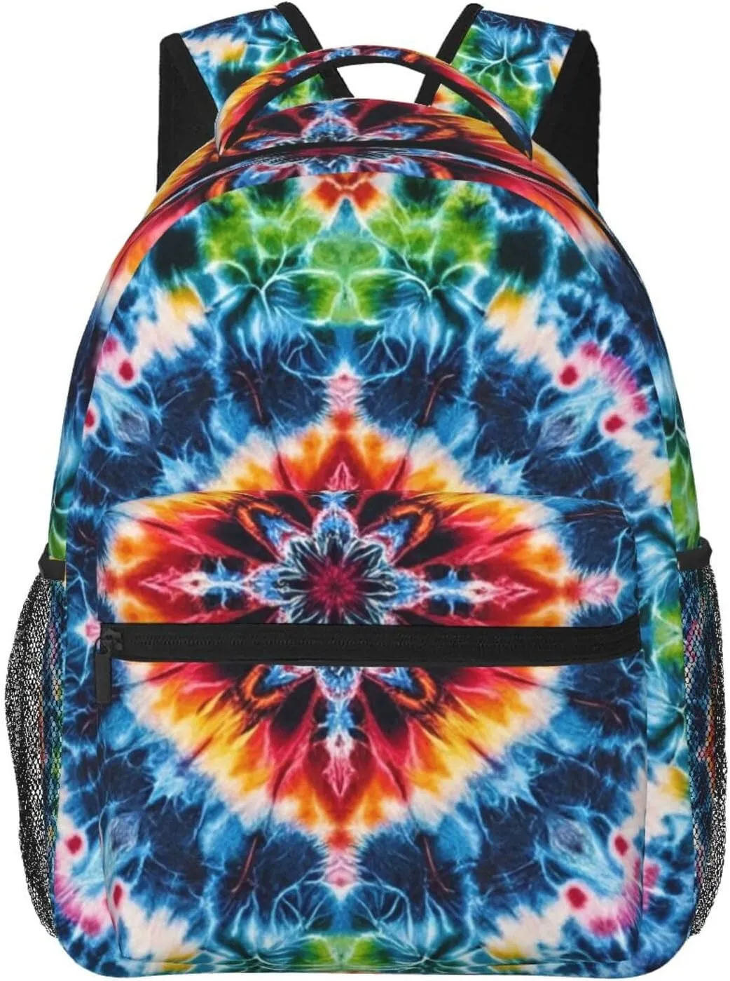 - Large Capacity Anti-Theft Multipurpose Carry On Bag, Tie Dye Art Camping pump Outdoor Backpack Lightweight Rucksacks for Climbing Outdoors Walking Cycling 