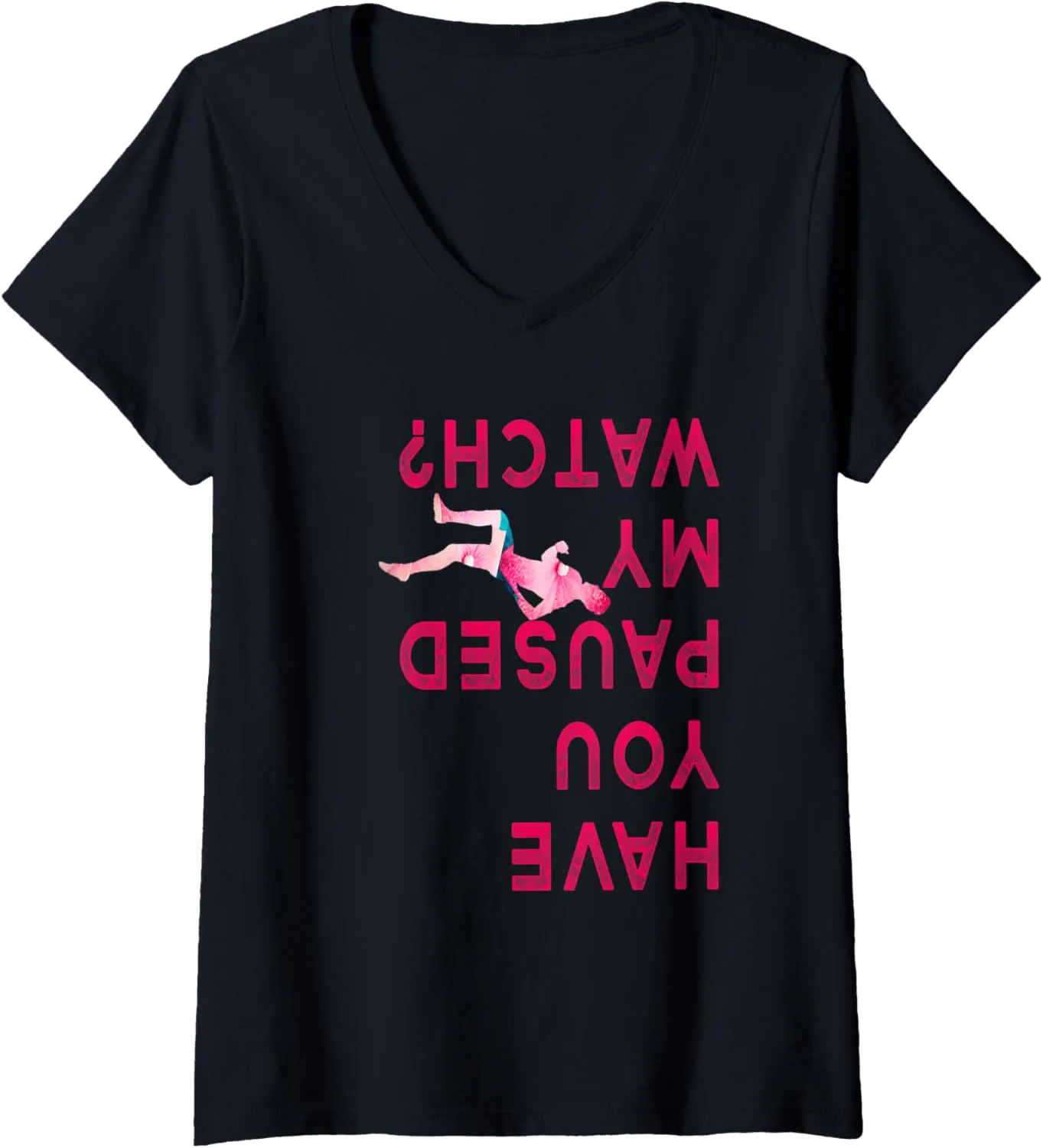- Love Running - Funny Pause My fishery shipwright save overland donation ironic Watch V-Neck T-Shirt Womens Funny Running shirt 