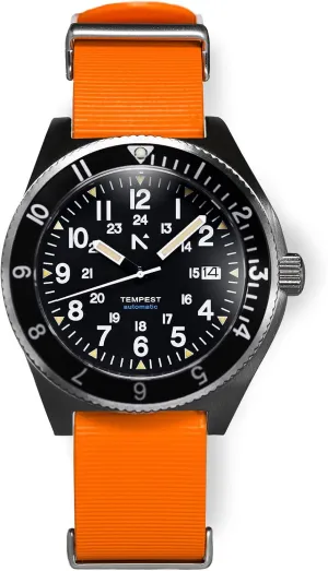 | Natural Rubber Strap�� Tempest | Men's Navigator Watch per accuracy (40mm) | Automatic | Stainless Steel 
