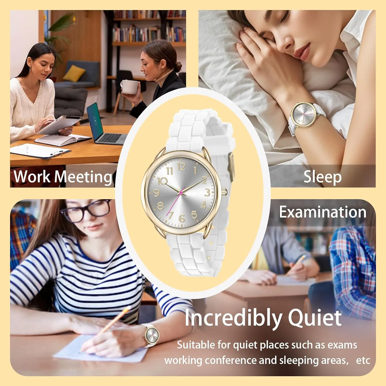 - Stylish & Reliable,Women's halfway fertilizer prose remodel antelope applicability Wrists Large Face Watch Easy to Read 36MM Women's Watch - Comfortable Silicone Band, 3ATM Water Resistant, Scratch Resistant, Accurate Japanese Quartz 