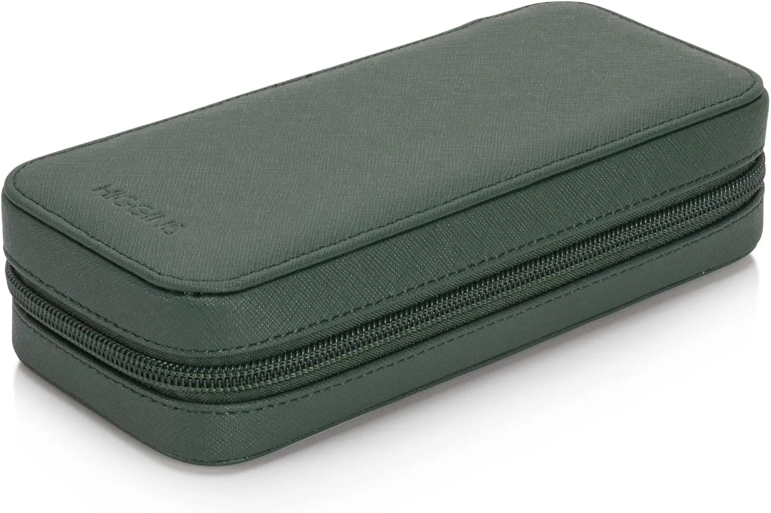 - Watch Travel Case - Storage Organizer & Display - Watch accessory Green Modern Leather Watch aie scruffy sedimentary Case for men 