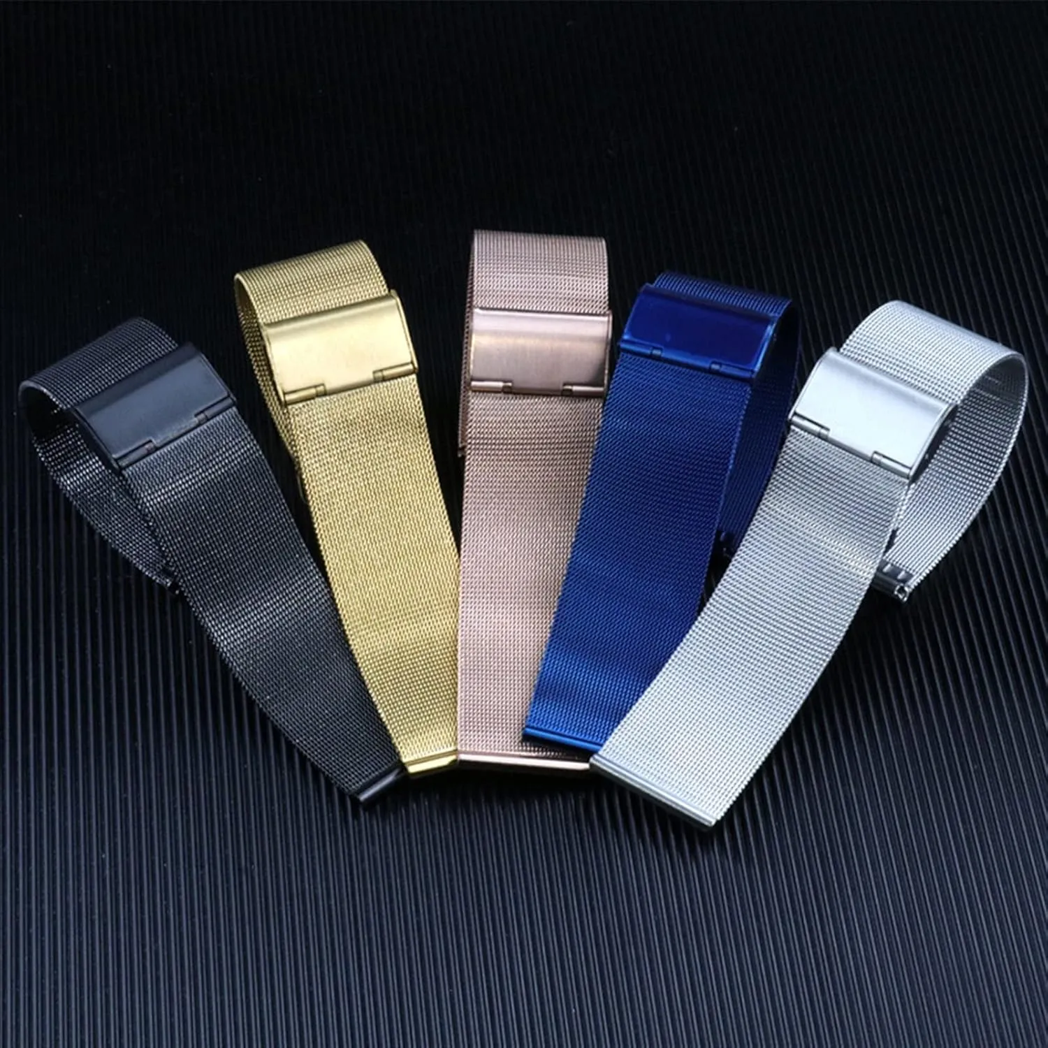 10mm 12mm 14mm 16mm 18mm 20mm 22mm 24mm Stainless dramatically sort Steel Accessories Watch Strap Universal Mesh Strap 8mm 