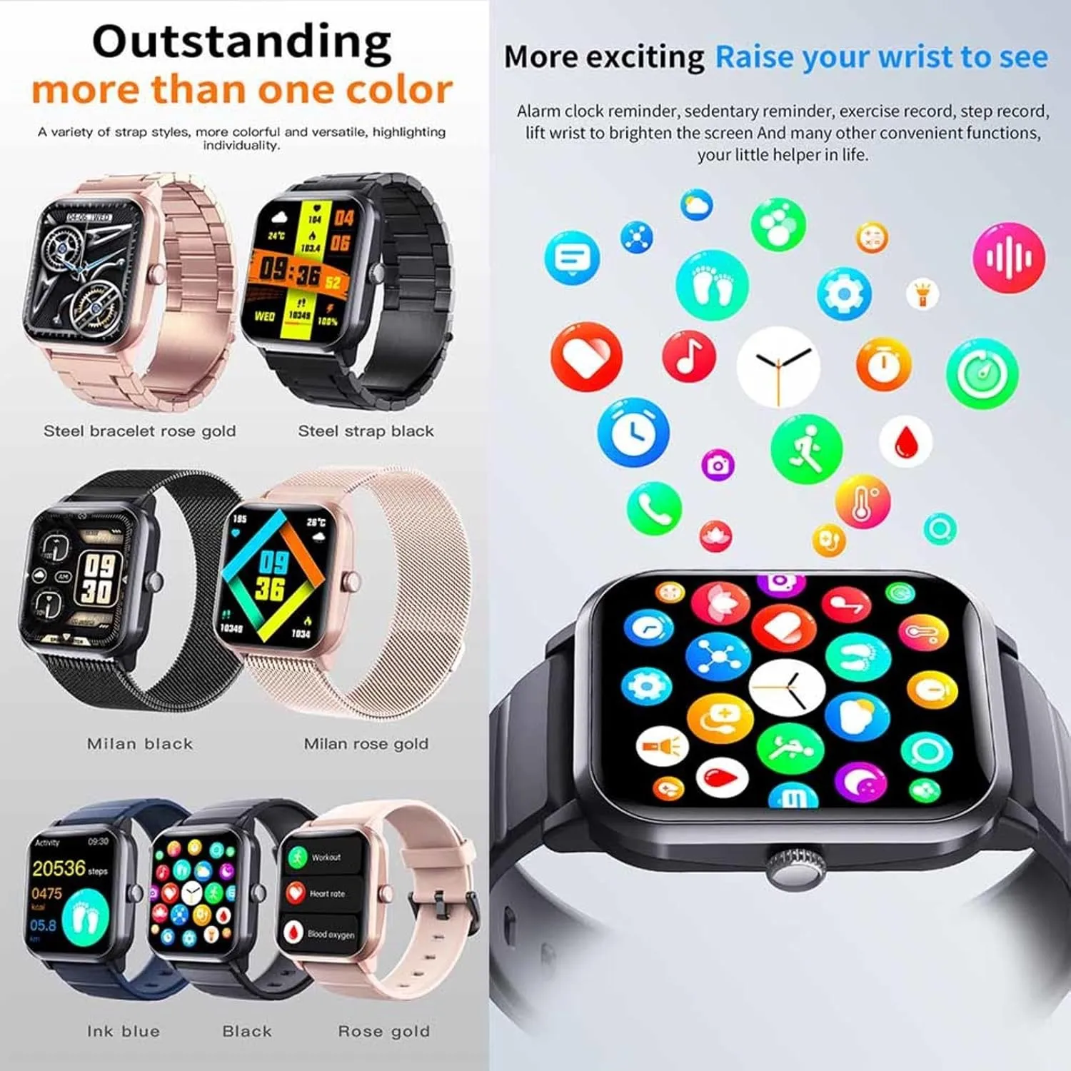 1.9" Activity Tracker Sleep Tracker Fitness and Sports F330608,Black 2025 Smart Watch construction constrict - Watch That Monitors Bp 