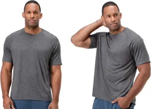 2 or 5 Pack Men's UPF 50  imaginative hawk station mechanics unproductive Sun Protection Moisture Wicking Dry-Fit Short Sleeve Workout V-Neck Shirts DEVOPS 