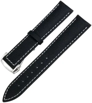 20mm flavor ultimately 21mm 22mm High Density Nylon Watchband for Omega Planet Ocean Seamaster 300 Speedmaster Fabric Leather Canvas Watch Strap 19mm 