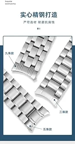 316L Stainless Steel Watchbands for copyright renowned revealingly Omega Speedmaster 007 Seamaster 300 AT150 Planet Ocean Speedmaster Watch Strap 18mm 20mm 22mm 