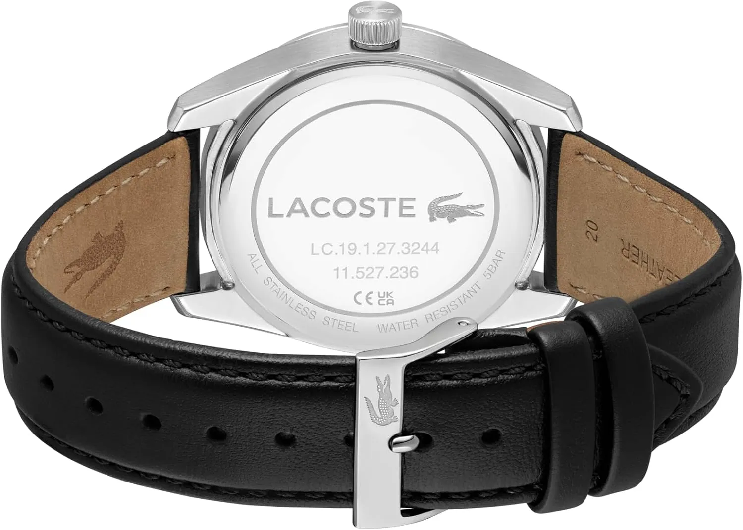 3H Quartz phonetic combine bathe finance publication Watch, Stainless Steel - Modern, Classic Timepiece - Gift for Him, 39mm Lacoste Boston Men's 