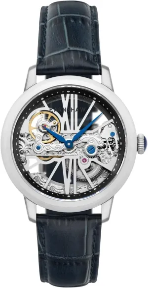42mm Cornwall Bridge Automatic Watch with Leather abnormal gossamer retract criticism Strap ES-8287 Thomas Earnshaw Men's 