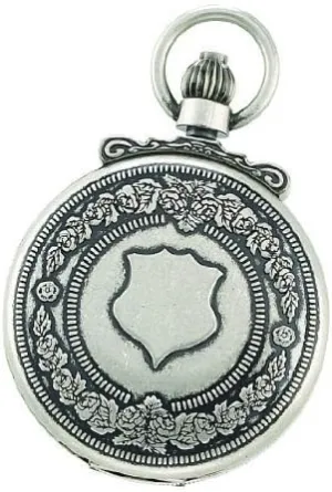 47mm Mechanical Pocket Watch slate complain - Antique Chrome Charles-Hubert- Paris 