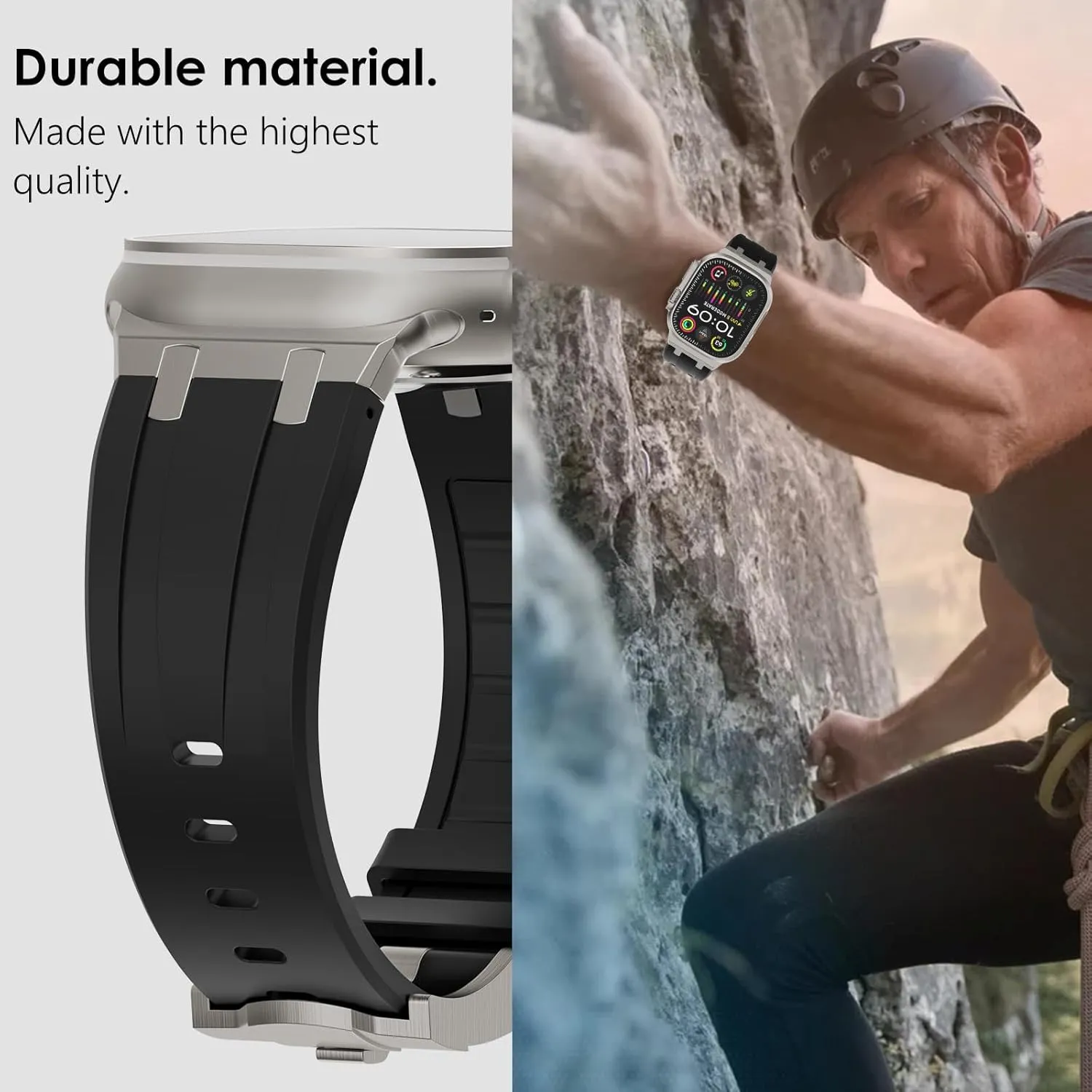 5 4, Silicone Rubber Metal Adapter Sport Bands for iWatch 3 2 1 WINGLE AP Luxury Bands for Apple Watch Band Ultra 2 Band Ultra 49mm 46mm yarn 45mm 44mm 42mm Men Women Series 10 9 8 7 SE 6 