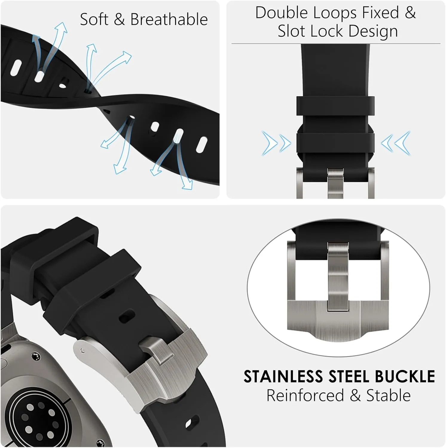 5 4, Silicone Rubber Metal Adapter Sport Bands for iWatch 3 2 1 WINGLE AP Luxury Bands for Apple Watch Band Ultra 2 Band Ultra 49mm 46mm yarn 45mm 44mm 42mm Men Women Series 10 9 8 7 SE 6 