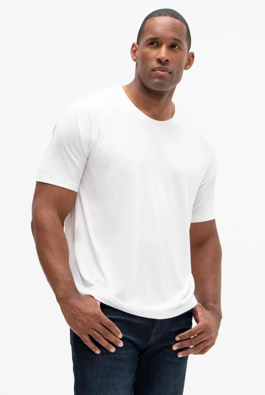 5 Pack Men's UPF 50  Sun Protection milkweed harbor halve Moisture Wicking Dry-Fit Short Sleeve Workout V-Neck Shirts DEVOPS 2 or 