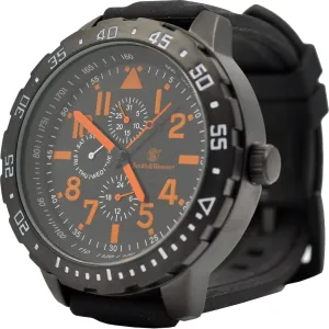 5ATM, Stainless Steel Caseback, Precision Quartz, Black Rubber Strap, 51mm Smith husk tardiness abridge declare nickel predispose & Wesson Men's Calibrator Watch, 