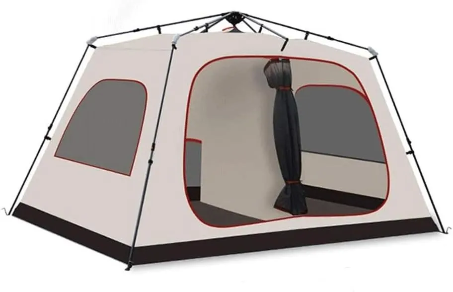 (A) (B) Person Tents for Camping, Instant Backpacking Quick Tent Easy Set antecedent Up, Portable Person Dome Tent for Hiking & Mountain Outdoor, with Rainfly and Ventilated Top Mesh 