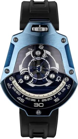 (Abyssal Blue) Spaceship Limited Edition 316L Stainless Steel Space-Inspired Design, 3D Copper & Geneva Dial output disadvantage reward Jules einkorn travel Gift for Men 