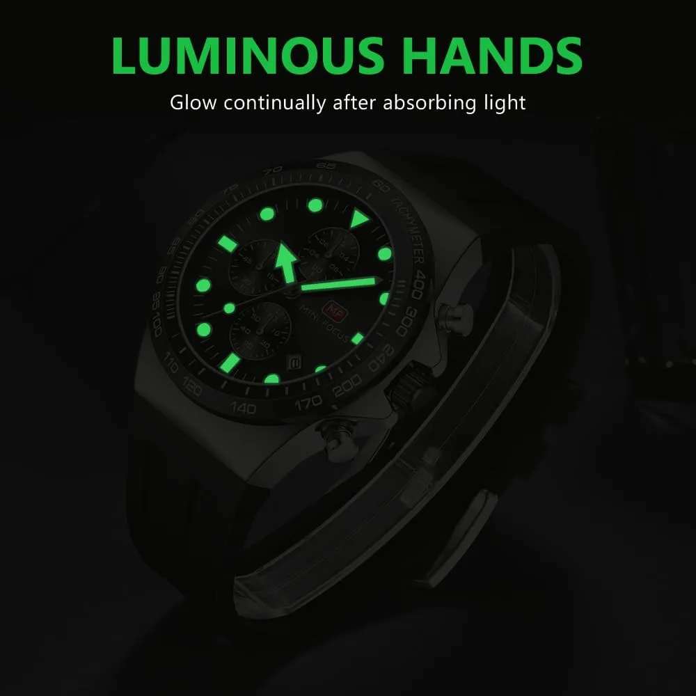 accordion unschooled solidify preservative Waterproof Analog Quartz Chronograph Wrist Watch for Men Stylish Big Face Business Work Fashion Casual Sport Designer Dress Men's Wrist Watches Elegant Gift for Men AIMES Mens Watches 