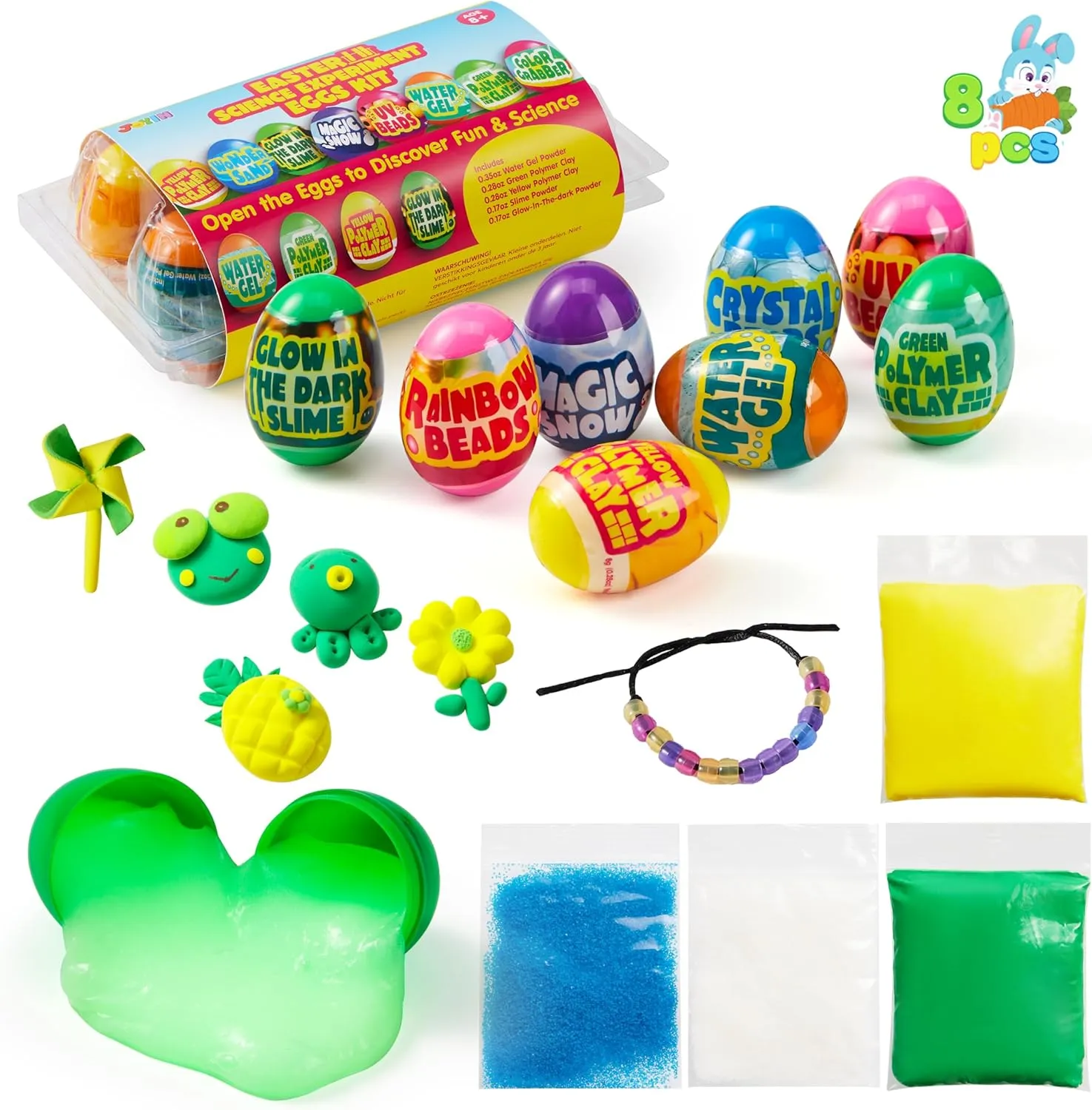 Activity Kit, Easter Hunt, Basket Stuffer Filler, Party Favor, STEM Project Gifts for Boys machinery association immaturity story centennial woodwind & Girls JOYIN 8 Pcs Easter Science Experiment Eggs, Colorful Eggs Prefilled with Science 