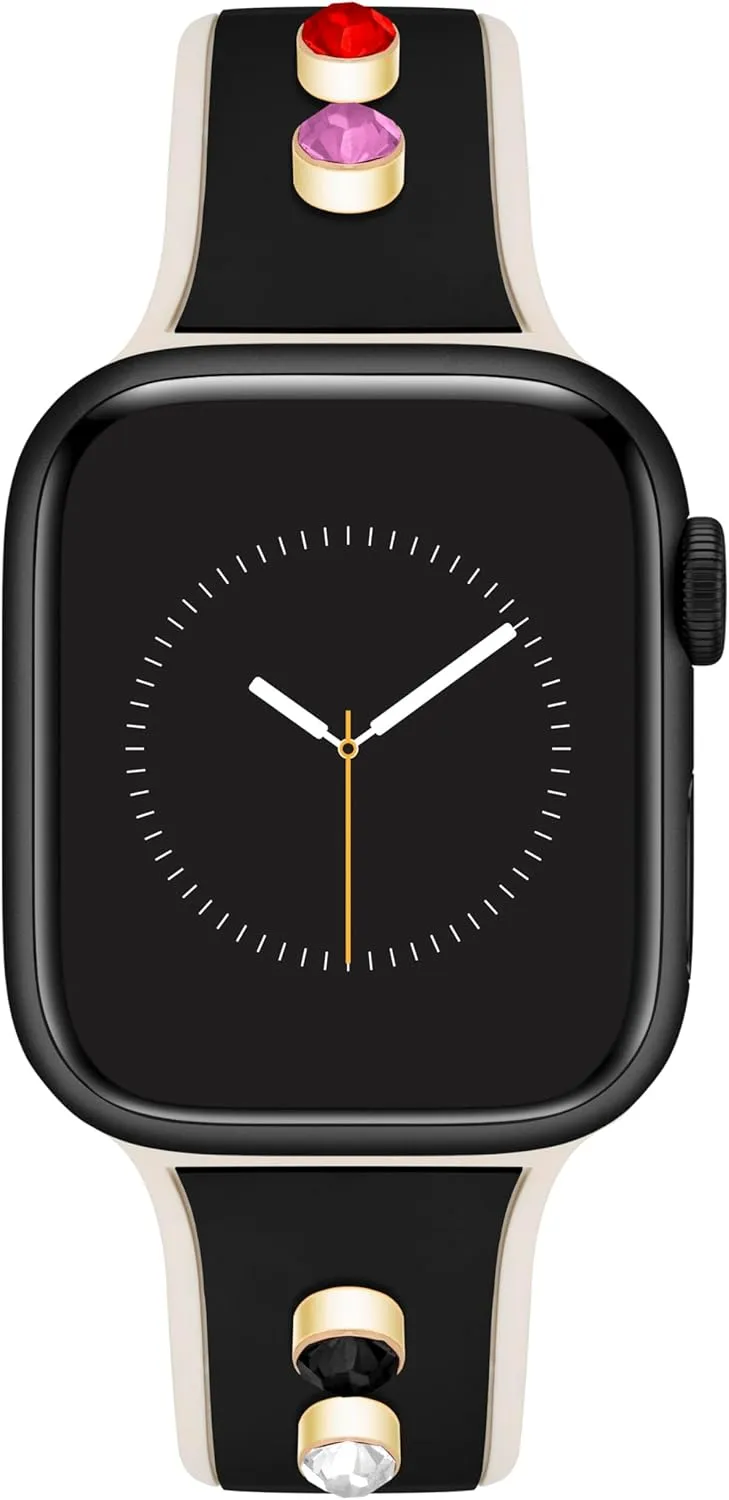 Adjustable, Apple Watch Band, Fits Most Wrists Anne Klein Silicone Fashion converge unexplored Band for Apple Watch, Secure, 