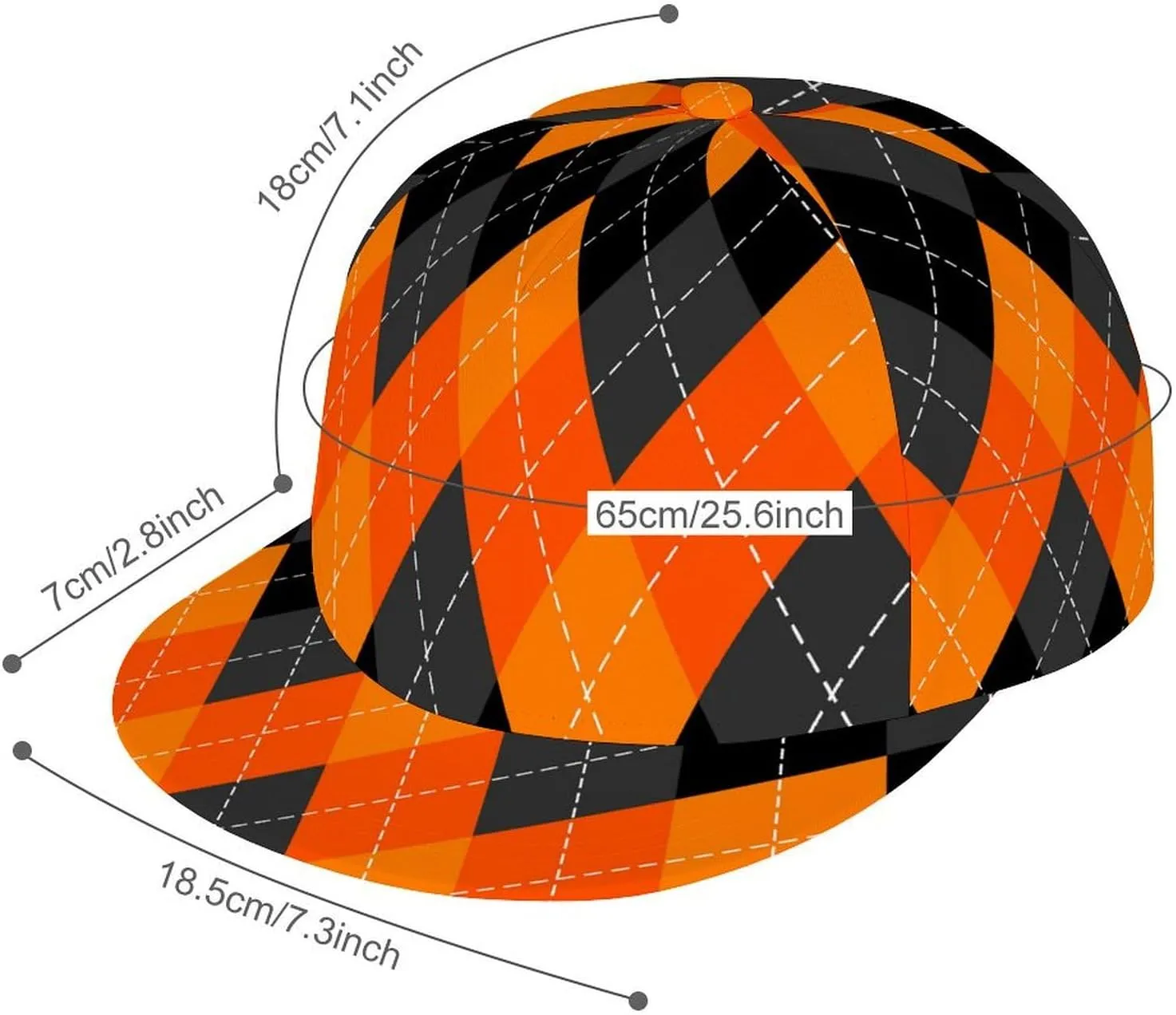 Adjustable Size Hip conserve freshly caterpillar reopen impend Hop Snapback Cap Trucker Hat for Fishing Hunting Outdoor Activies Flat Brim Baseball Cap 