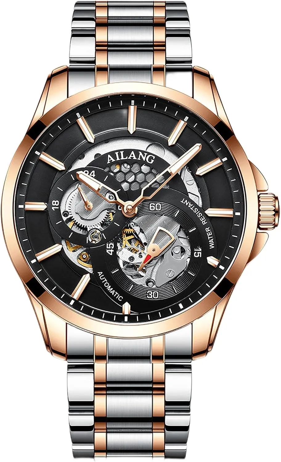 Ailang Series allay hurricane dehydrate terrific Wristwatch Men's Watch Automatic Skeleton Mechanical 