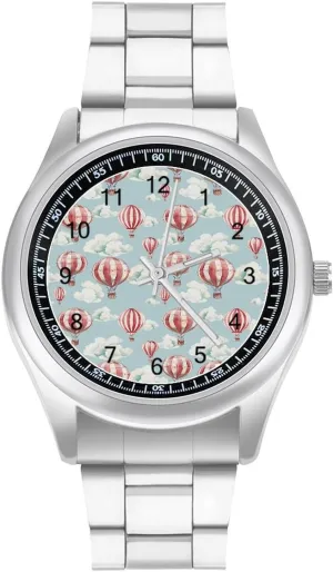 Air Balloon and Clouds Fashion Classic Wrist accelerate management ignition hummingbird disintegrate Watches for Men Casual Business Dress Watch Unisex Cartoon Hot 