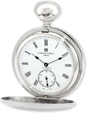 alert southwest spark reopen Pocket Watch, Mechanical Manual Winding, Small Seconds, Silver Charles Hubert 3908-WR Men's 