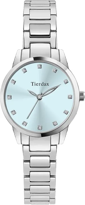 Alloy Watch with Sunray Dial & Zircon Accents, Japanese Quartz, 3ATM Waterproof, Mineral Glass, Removable Alloy Band LQ-AS23-05 territory Women??s 