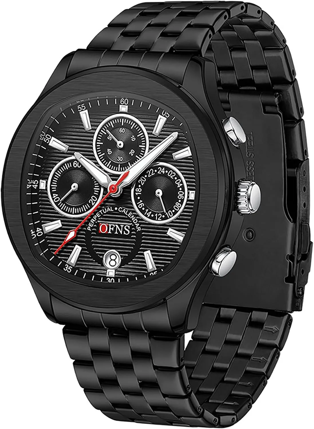 Analog Military Watch Easy-to-Read Waterproof Sport Quartz Casual Fashion Business Black Green Watch Stainless Steel Silicone Strap Watch florist for Men Men's 