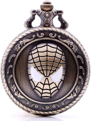 Analog Pendant Mens Necklace Chain continuation Christmas Birthday Gifts Ddjbdb Antique Quartz Pocket Watch Cosplay Super Hero 