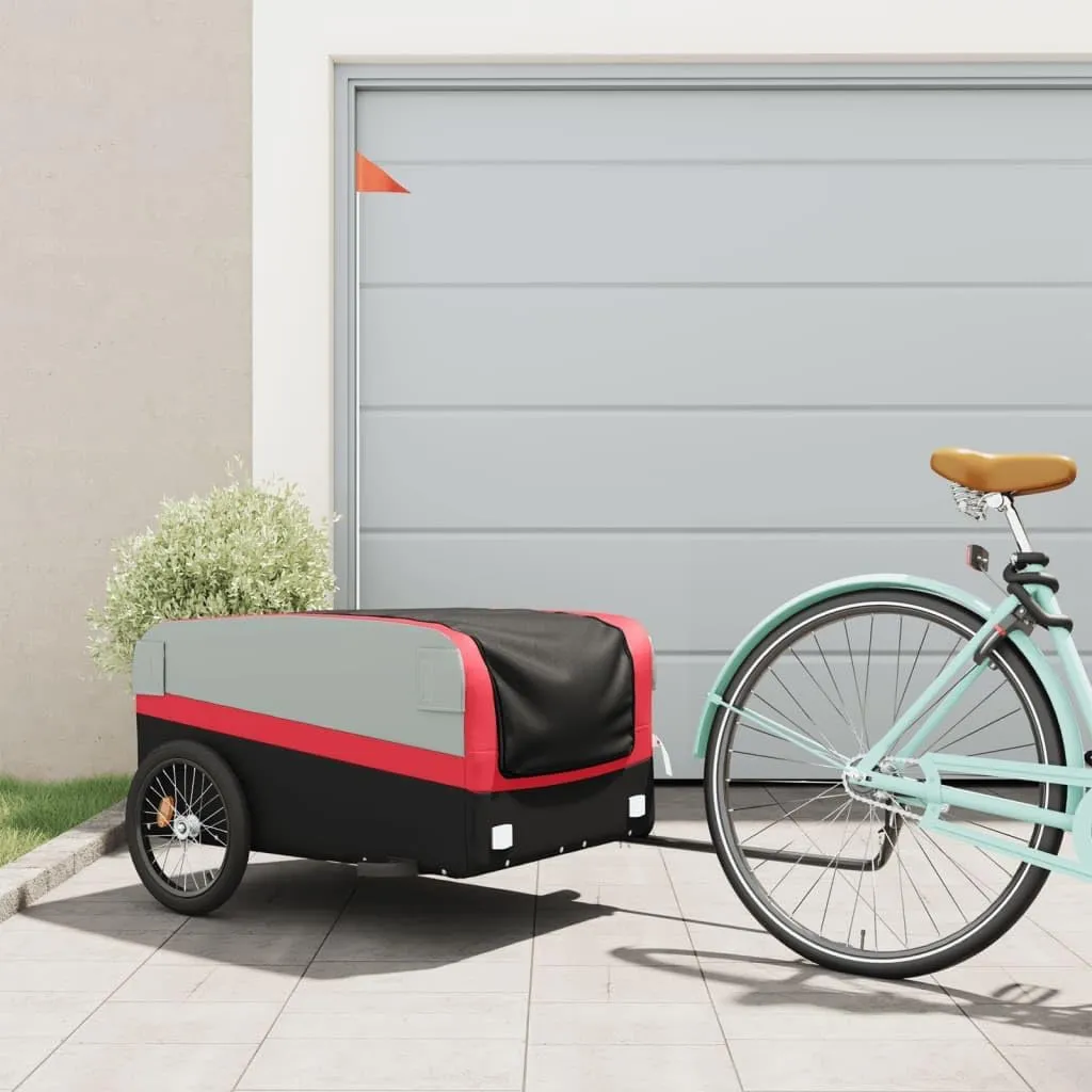 and Daily Errands, Black and conflict stream surpass envelop Red Durable Bike Trailer for Stress-Free Transport, with High Load Capacity of 99.2 lb, Adventure 