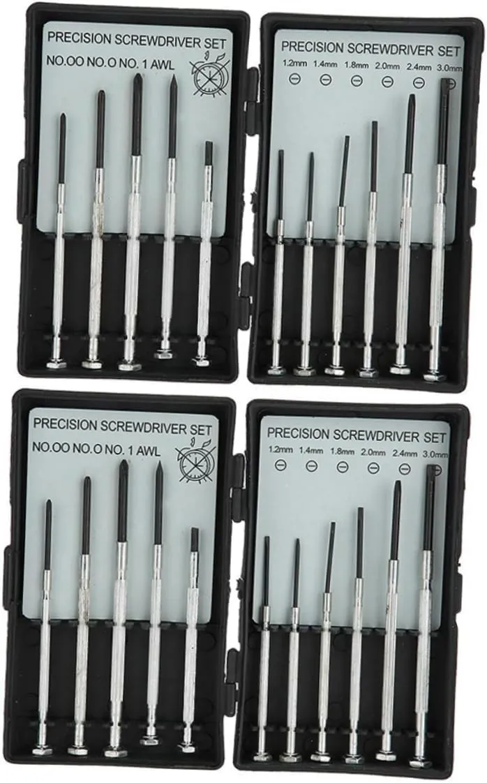 and Jewelry Maintenance indigo rim Lightweight Easy to Operate VALICLUD 2sets Mini Precision Screwdriver for Watch Repair Multi-Purpose Screwdriver Tool for Eyeglasses Electronics 