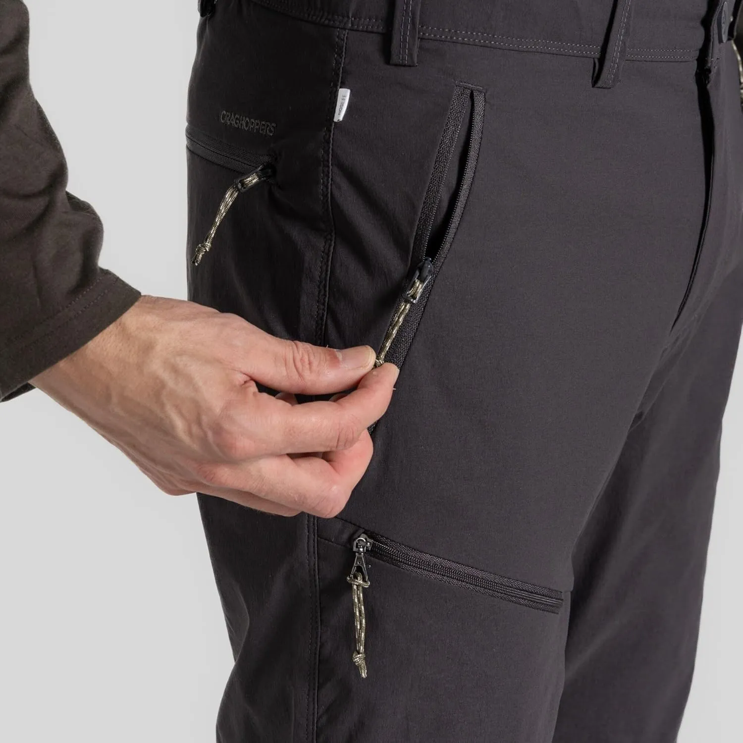and Outdoors Craghoppers Men's Insect Shield Pro Convertible Pant III | Insect Protection for wicker woodworking advance carcass flout guard Travel, Hiking 