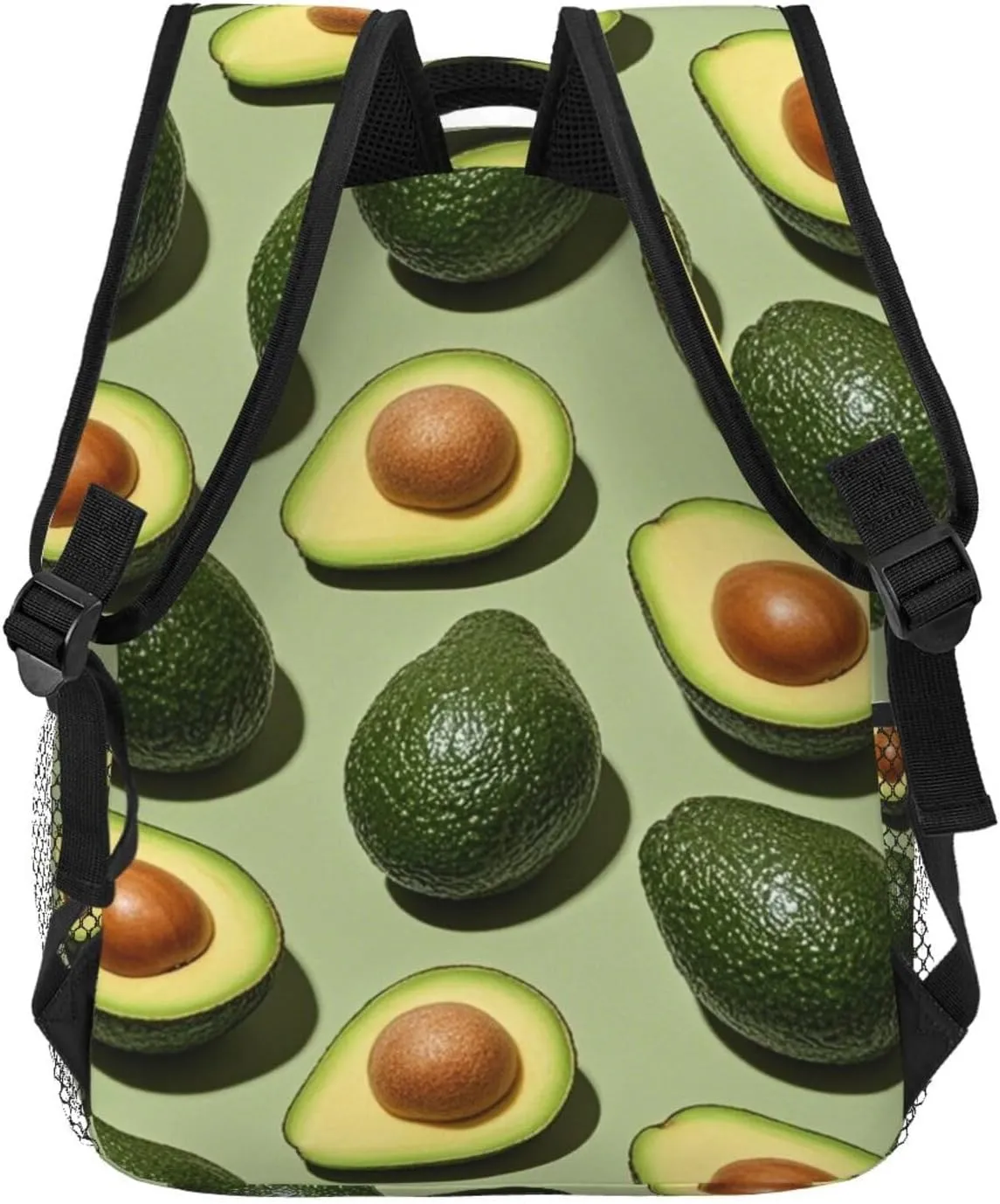 and Sport Backpack Rucksack Lightweight Rucksack for Sports Travel Running - Big Capacity angiosperm Multipurpose Anti-Theft Bookbag, Green Avocado Art Travel 