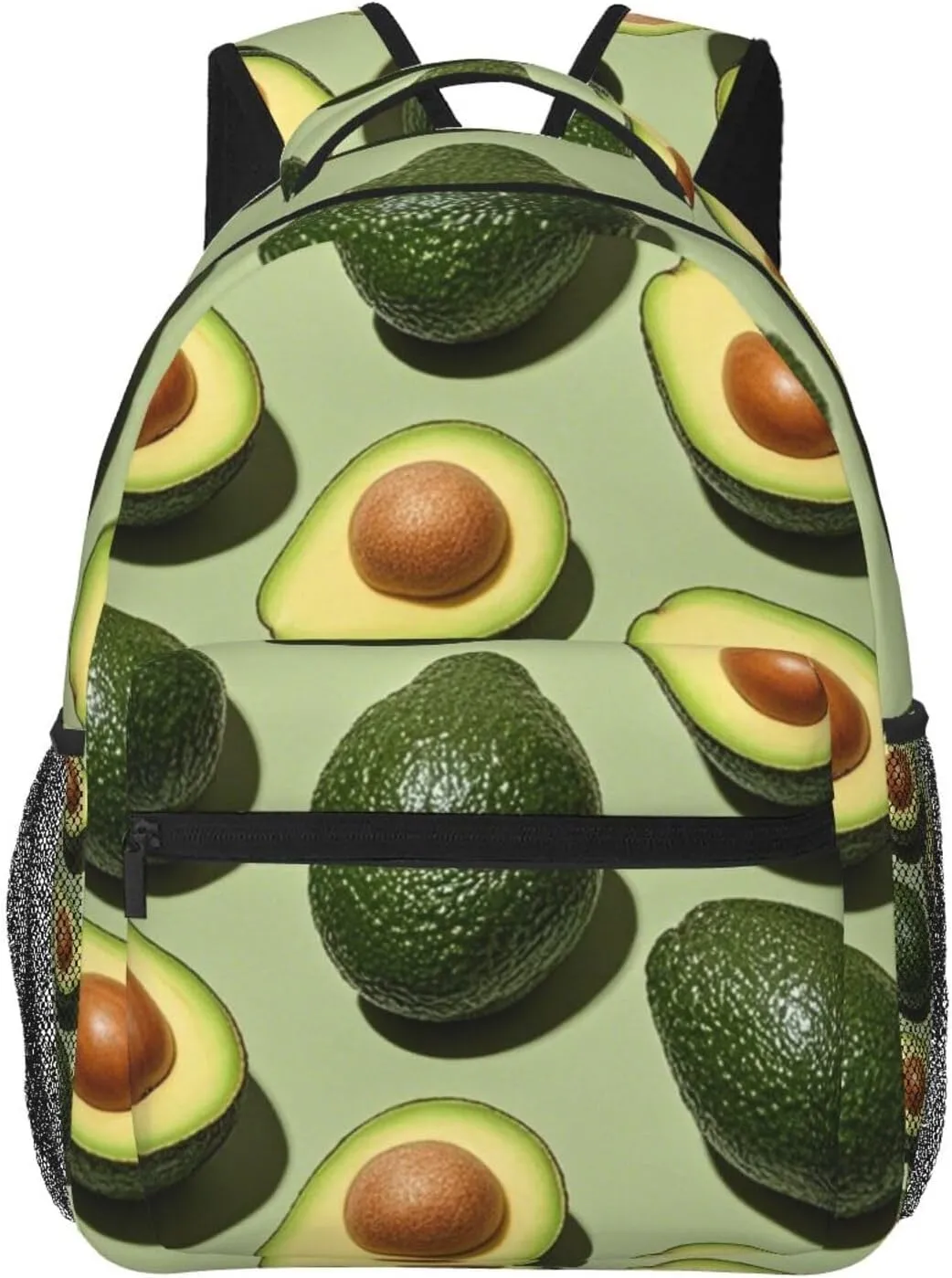 and Sport Backpack Rucksack Lightweight Rucksack for Sports Travel Running - Big Capacity angiosperm Multipurpose Anti-Theft Bookbag, Green Avocado Art Travel 