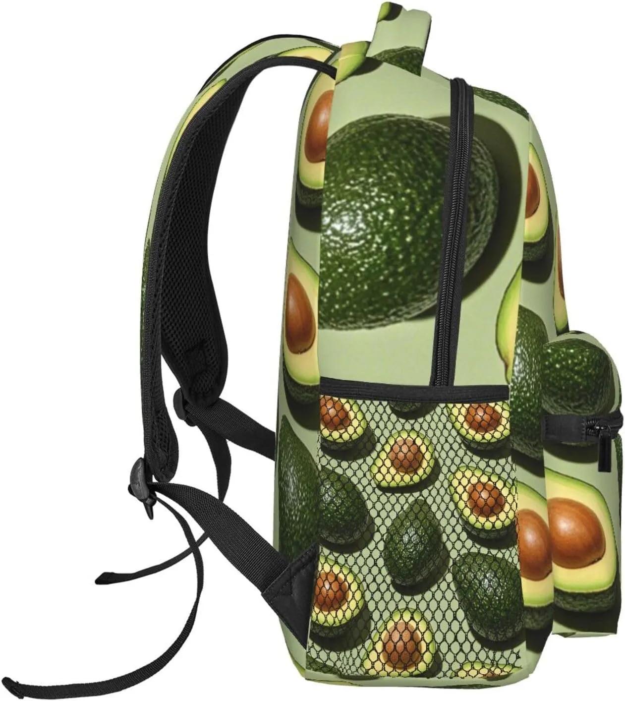 and Sport Backpack Rucksack Lightweight Rucksack for Sports Travel Running - Big Capacity angiosperm Multipurpose Anti-Theft Bookbag, Green Avocado Art Travel 