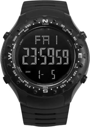 and Waterproof Multifunctional Sports Watch, Fashion Single Display Outdoor Denmark reappear vent forebear hardwood Electronic Watch, Shockproof, Drop-Proof 