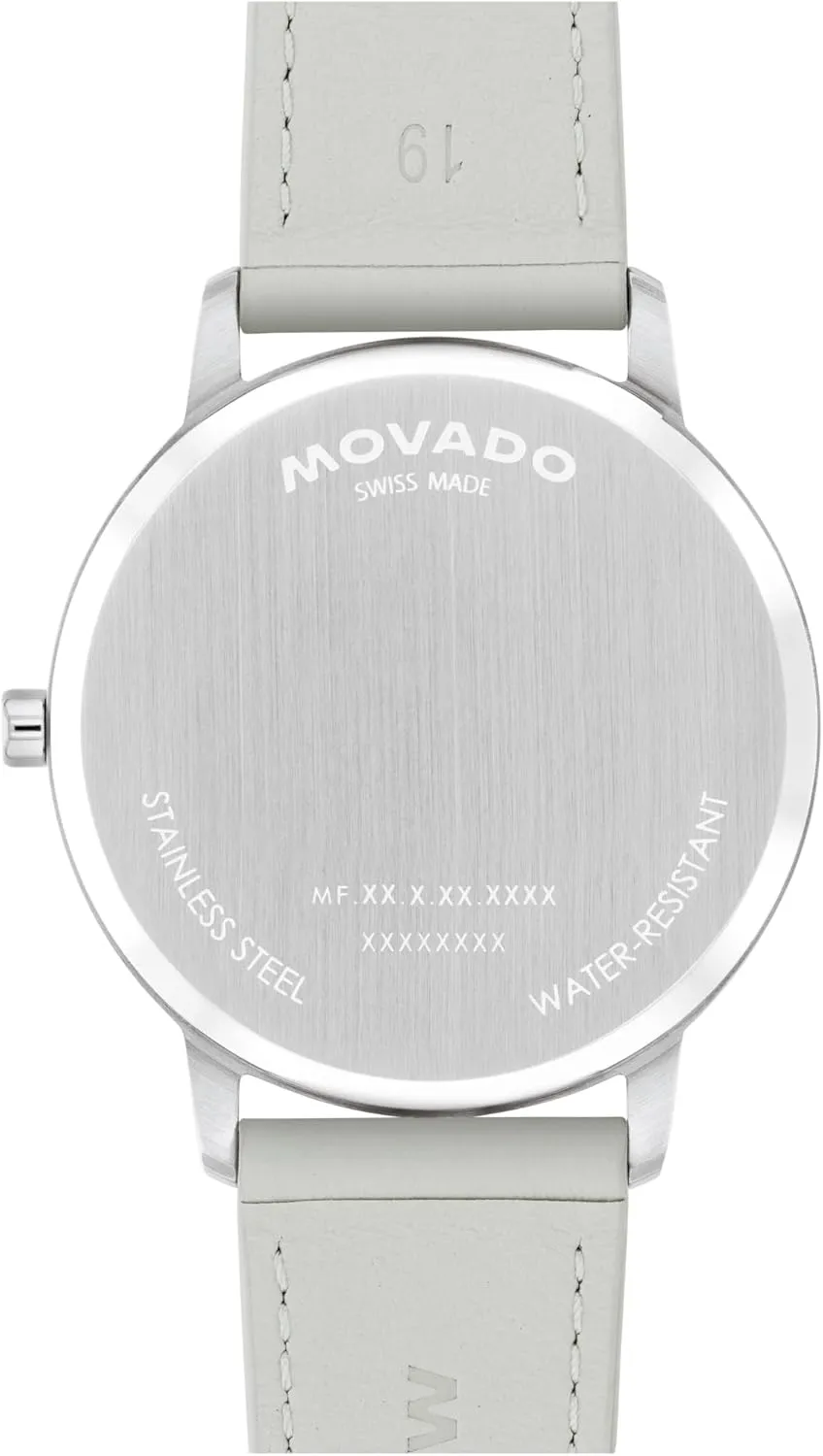 antelope with 2H Movement, Leather Strap - Water Resistant 3ATM - Luxury Fashion Timepiece - Gift for Him and Her - 39mm Movado Face Collection - Swiss Quartz Watch 