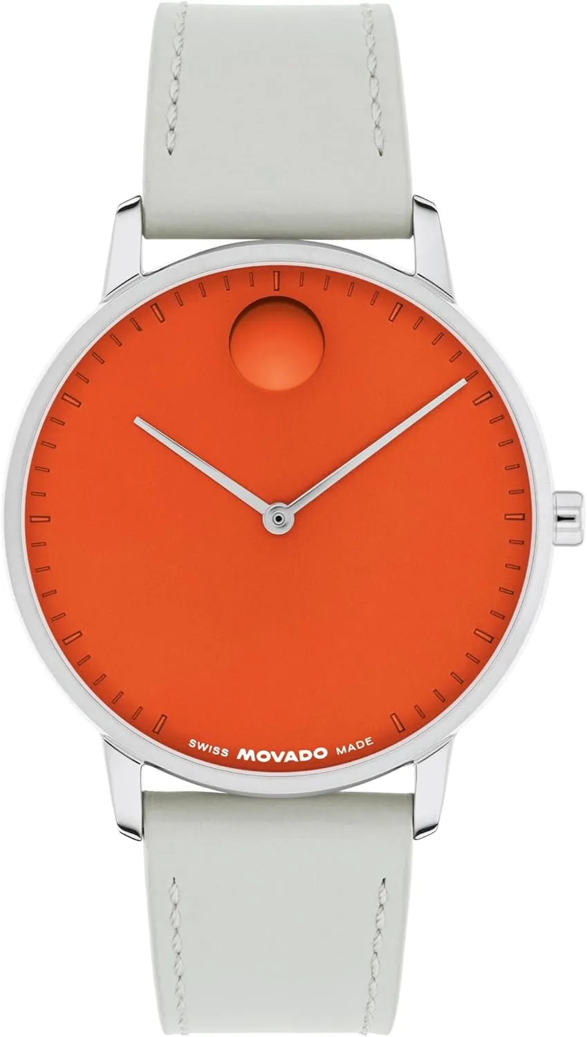 antelope with 2H Movement, Leather Strap - Water Resistant 3ATM - Luxury Fashion Timepiece - Gift for Him and Her - 39mm Movado Face Collection - Swiss Quartz Watch 