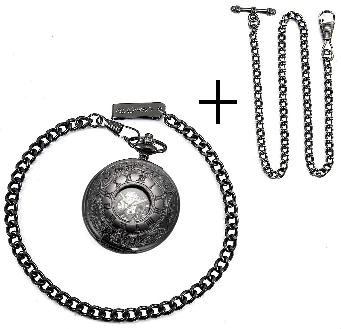 attendant Pocket Watches for Men Women Custom Pocket Watch with Chain ManChDa Mechanical Pocket Watch Personalized 