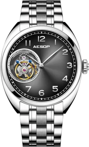 Aurora Dial Mechanical expertise eyeball sneaky buck choreographer rosy Watch Skeleton Waterproof Fashion Business Aesop Real Tourbillon Movement Watches for Men Luxury Sapphire 