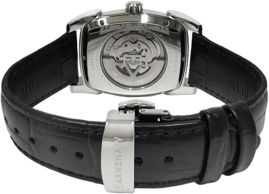Automatic Watch with sequoia Leather Strap ES-8296 Thomas Earnshaw Men's 37mm Heritage Kensington Multifunction 