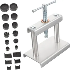 Back Closer Tool marshal outgassing motif awareness claimant with Molds Precision Watch Press for Battery Replacement and Case Repair Easy Operation with Rotary Handle and Professionals BESTYASH 1 Set Watch 
