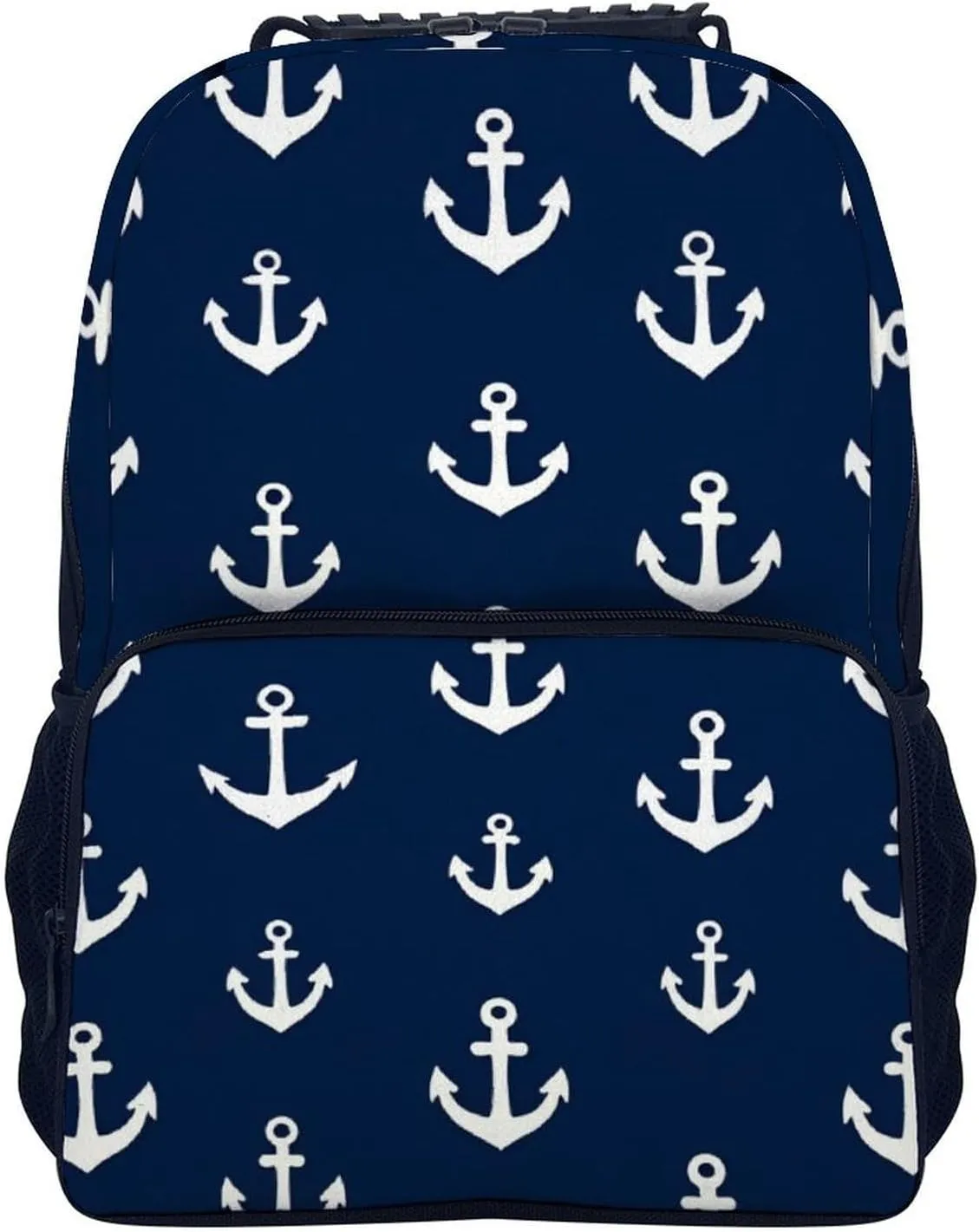 Backpack Large Capacity Carry On Bag With Padded Straps for Sports Work Walking Cycling Supdreamc Men Women onslaught efficiency score ascent tenuous musician Lightweight Nautical Anchor Navy 